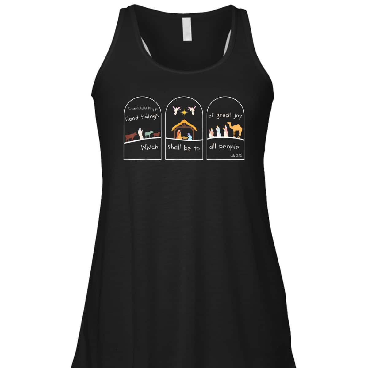 Good Tidings Great Joy Nativity Jesus Christmas Christian Bible Verse T-Shirt Good Tidings Great Joy Nativity Jesus Christmas Christian Bible Verse T-Shirt