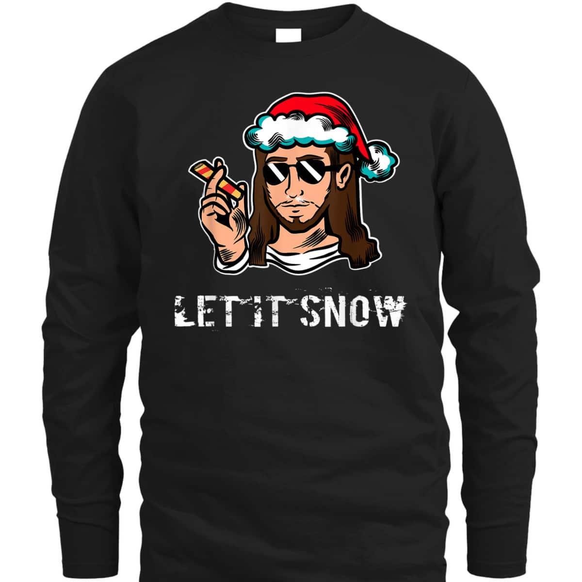 Let It Snow Funny Jesus Christian Xmas T-Shirt Let It Snow Funny Jesus Christian Xmas T-Shirt