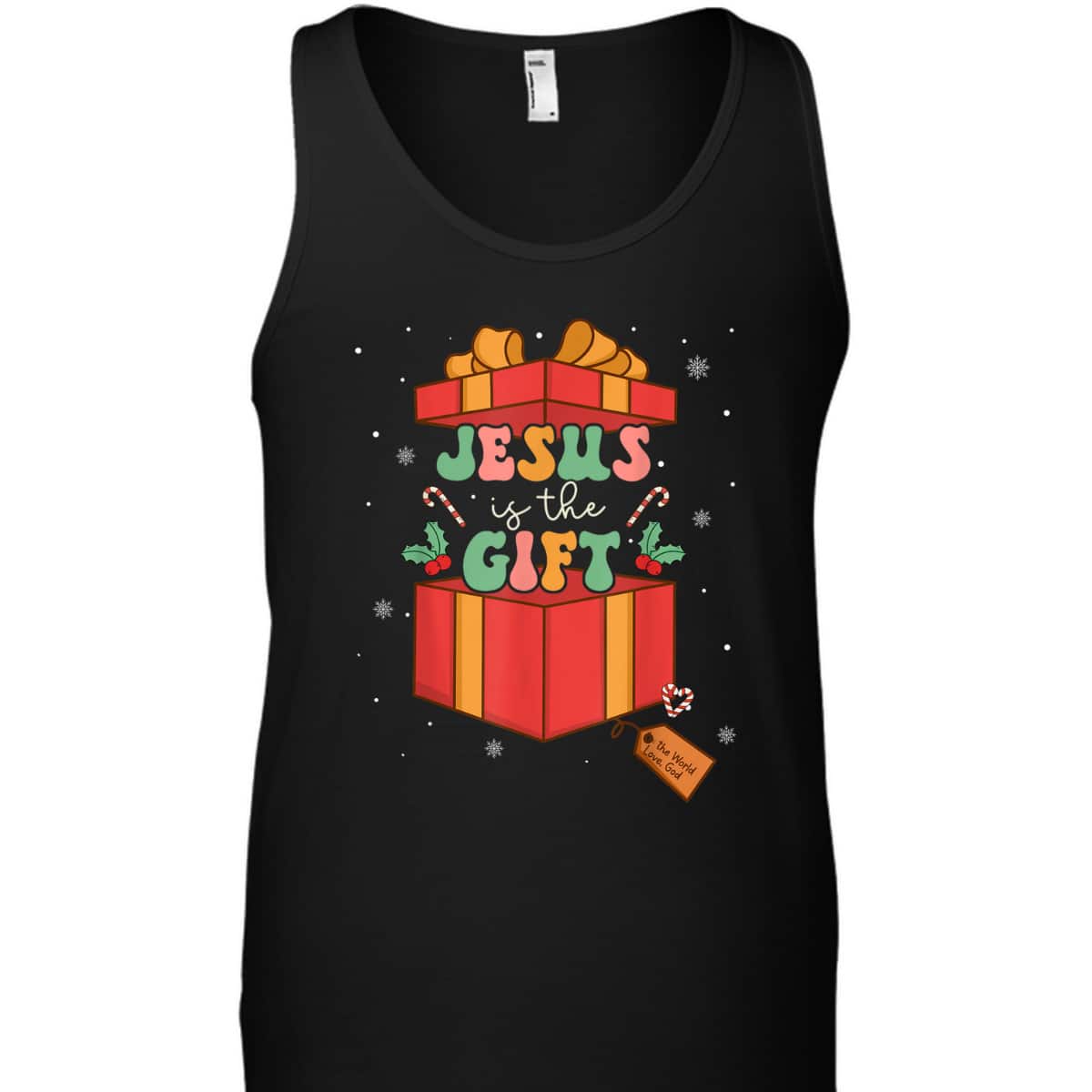 Retro Groovy Christian Christmas Jesus Is The Gift Xmas T-Shirt Retro Groovy Christian Christmas Jesus Is The Gift Xmas T-Shirt