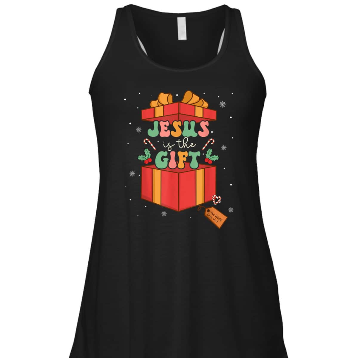 Retro Groovy Christian Christmas Jesus Is The Gift Xmas T-Shirt Retro Groovy Christian Christmas Jesus Is The Gift Xmas T-Shirt
