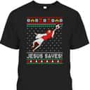 Let's Go Jesus Saves Soccer Goal Keeper Christmas T-Shirt Let's Go Jesus Saves Soccer Goal Keeper Christmas T-Shirt