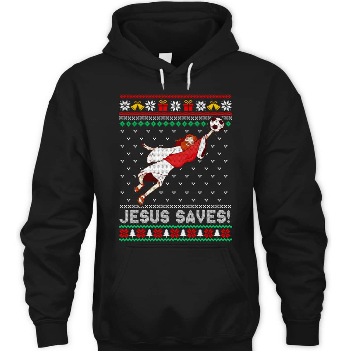 Let's Go Jesus Saves Soccer Goal Keeper Christmas T-Shirt Let's Go Jesus Saves Soccer Goal Keeper Christmas T-Shirt