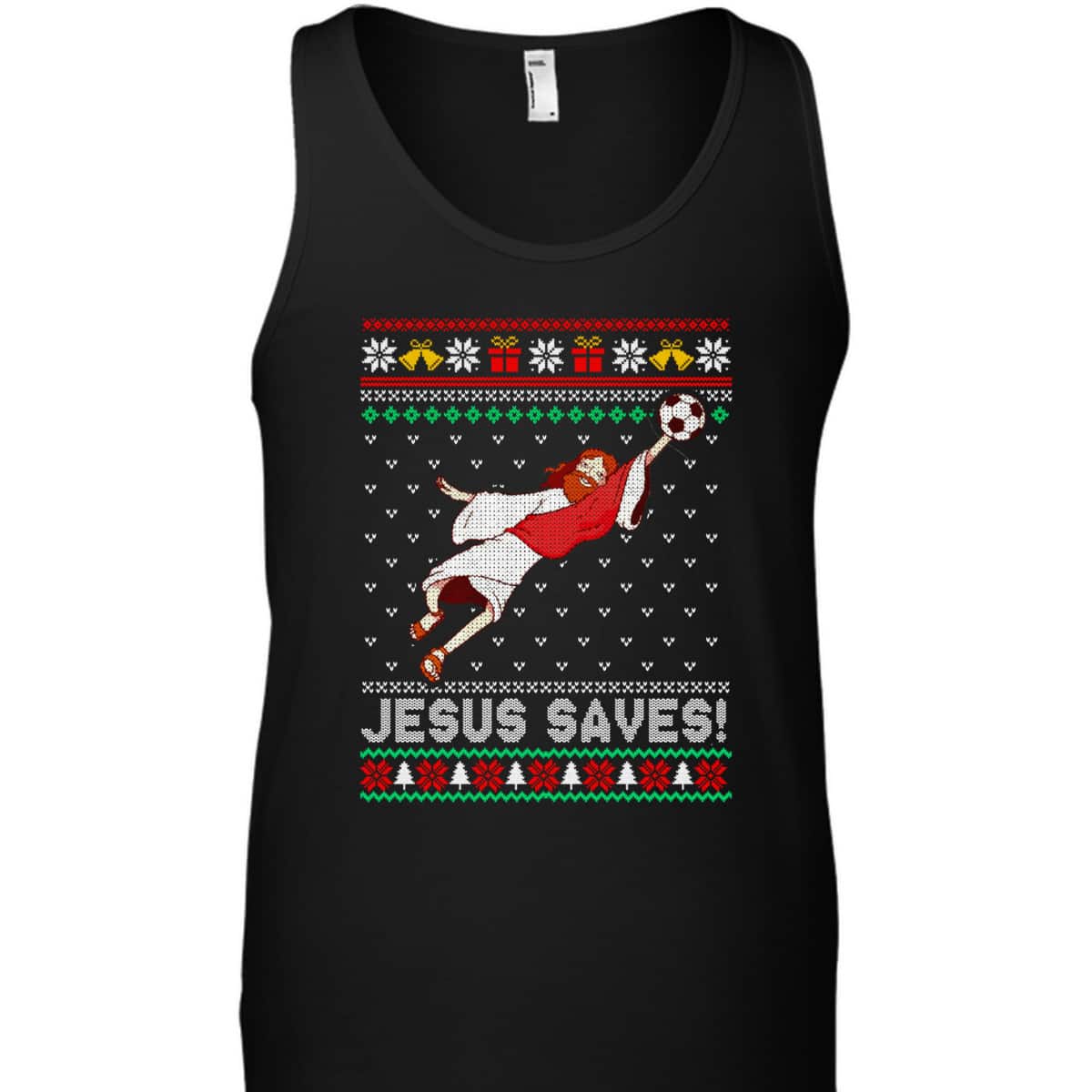 Let's Go Jesus Saves Soccer Goal Keeper Christmas T-Shirt Let's Go Jesus Saves Soccer Goal Keeper Christmas T-Shirt