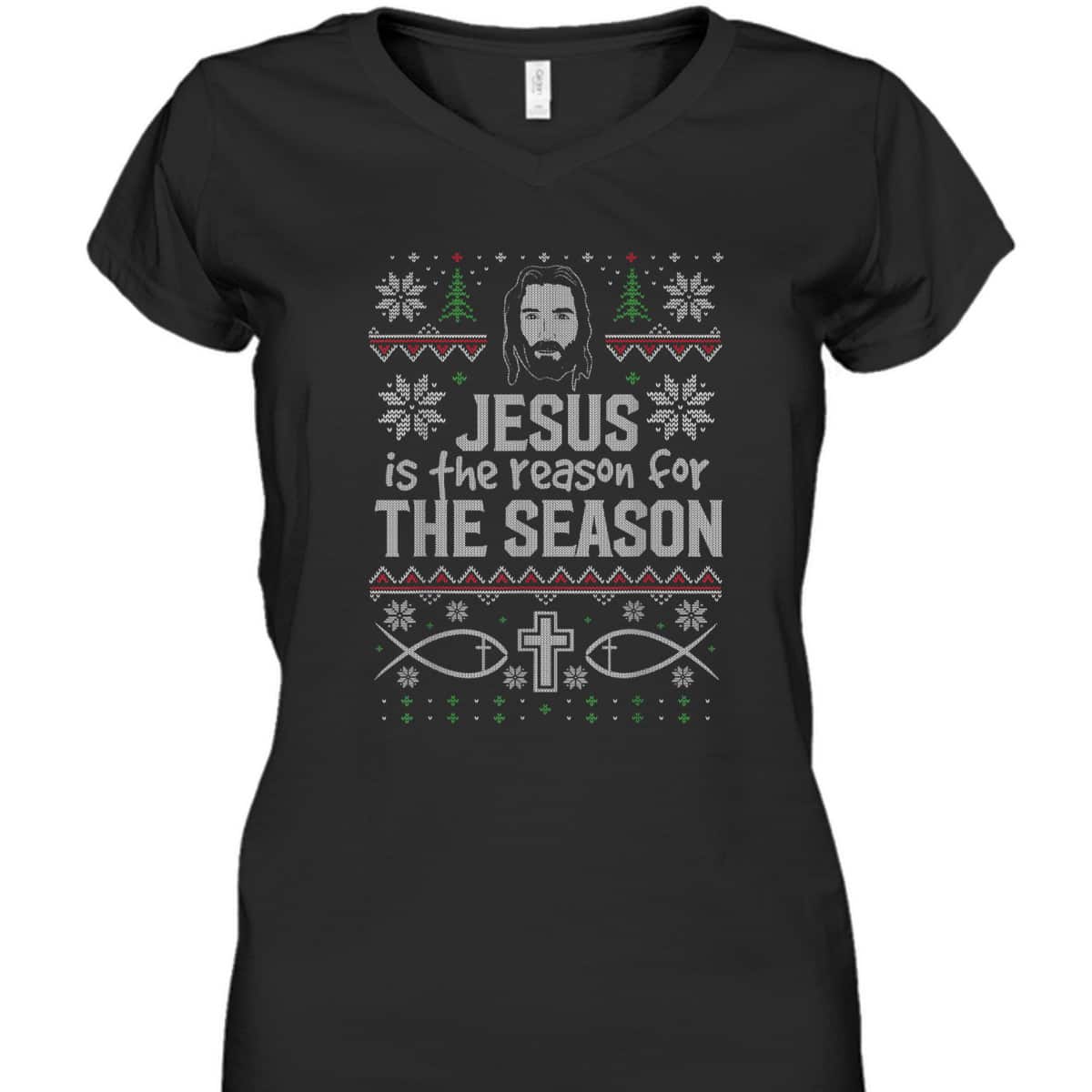 Jesus Is The Reason For The Season Christmas Xmas Religious T-Shirt Jesus Is The Reason For The Season Christmas Xmas Religious T-Shirt