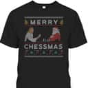 Jesus And Santa Playing Chess Merry Chessmas Christmas Chess T-Shirt Jesus And Santa Playing Chess Merry Chessmas Christmas Chess T-Shirt