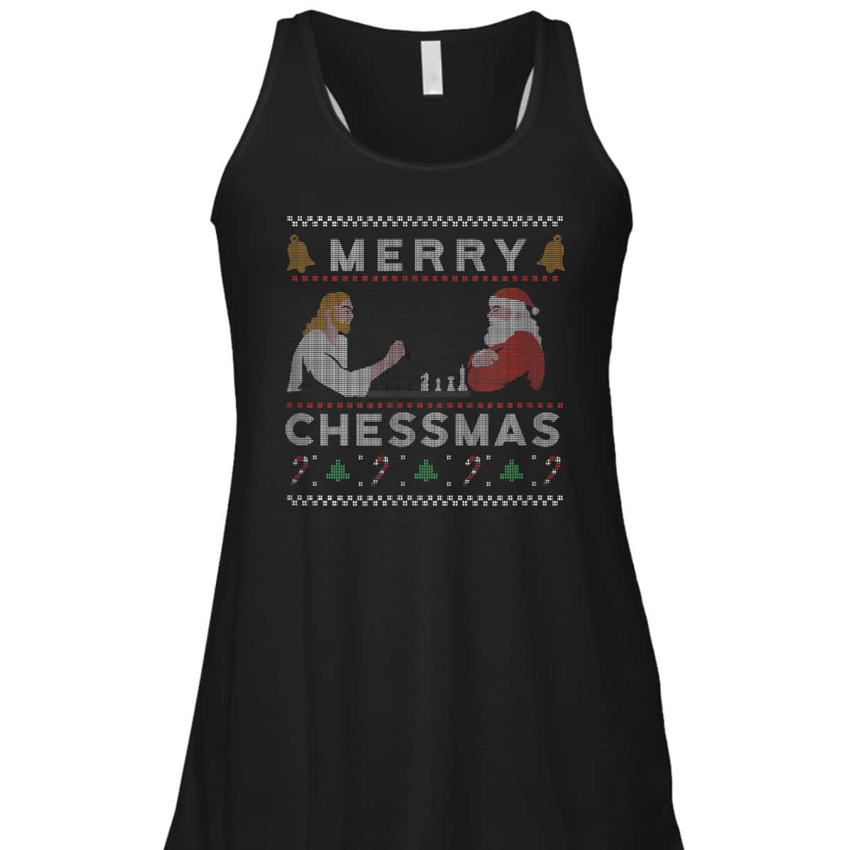 Jesus And Santa Playing Chess Merry Chessmas Christmas Chess T-Shirt Jesus And Santa Playing Chess Merry Chessmas Christmas Chess T-Shirt