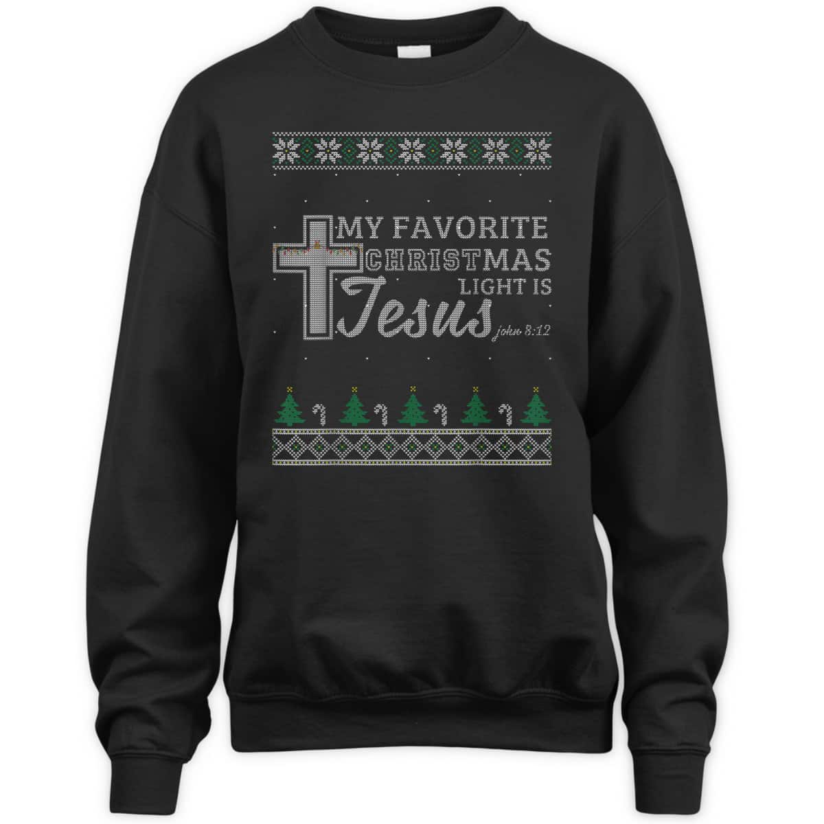 My Favorite Christmas Light Is Jesus Christian Bible Verse T-Shirt My Favorite Christmas Light Is Jesus Christian Bible Verse T-Shirt