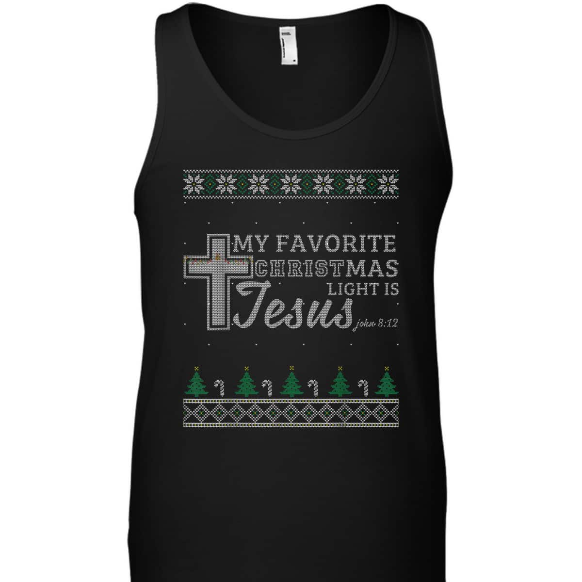 My Favorite Christmas Light Is Jesus Christian Bible Verse T-Shirt My Favorite Christmas Light Is Jesus Christian Bible Verse T-Shirt