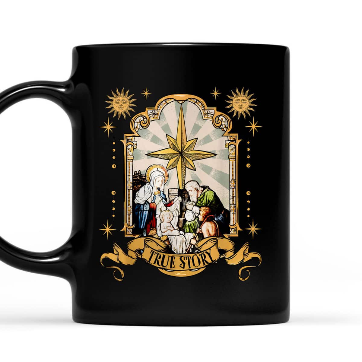 True Story Jesus Religious Nativity Christian Christmas Xmas T-Shirt True Story Jesus Religious Nativity Christian Christmas Xmas T-Shirt