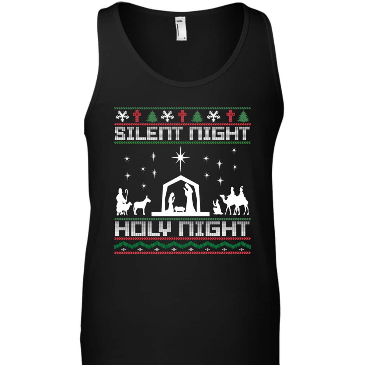 Christian Religious Christmas Xmas Silent Night Holy Night T-Shirt Christian Religious Christmas Xmas Silent Night Holy Night T-Shirt