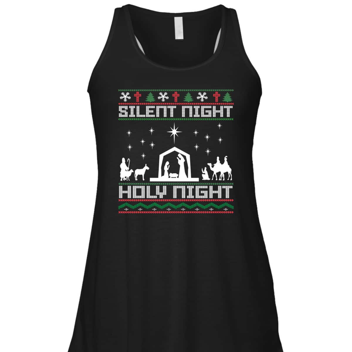 Christian Religious Christmas Xmas Silent Night Holy Night T-Shirt Christian Religious Christmas Xmas Silent Night Holy Night T-Shirt