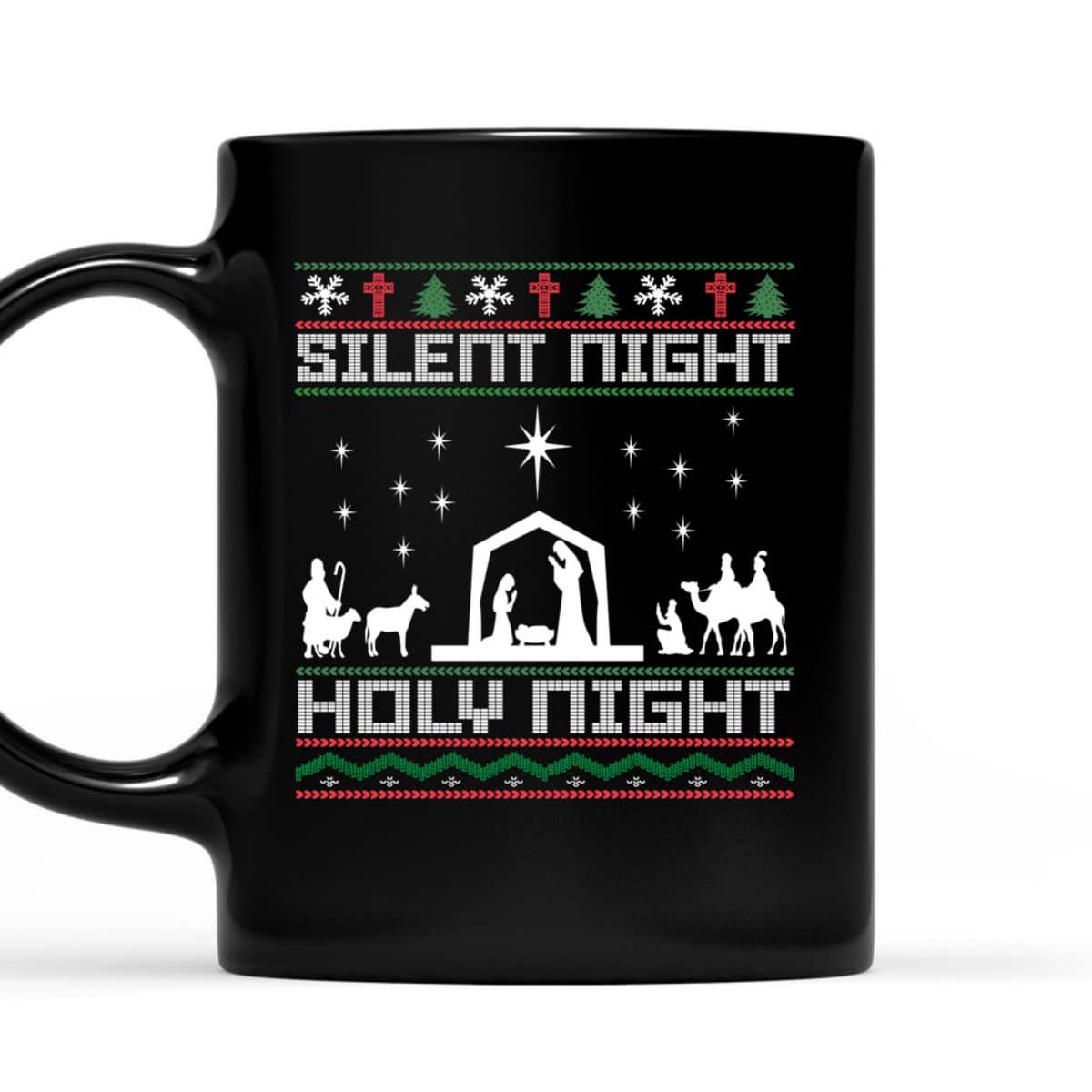 Christian Religious Christmas Xmas Silent Night Holy Night T-Shirt Christian Religious Christmas Xmas Silent Night Holy Night T-Shirt