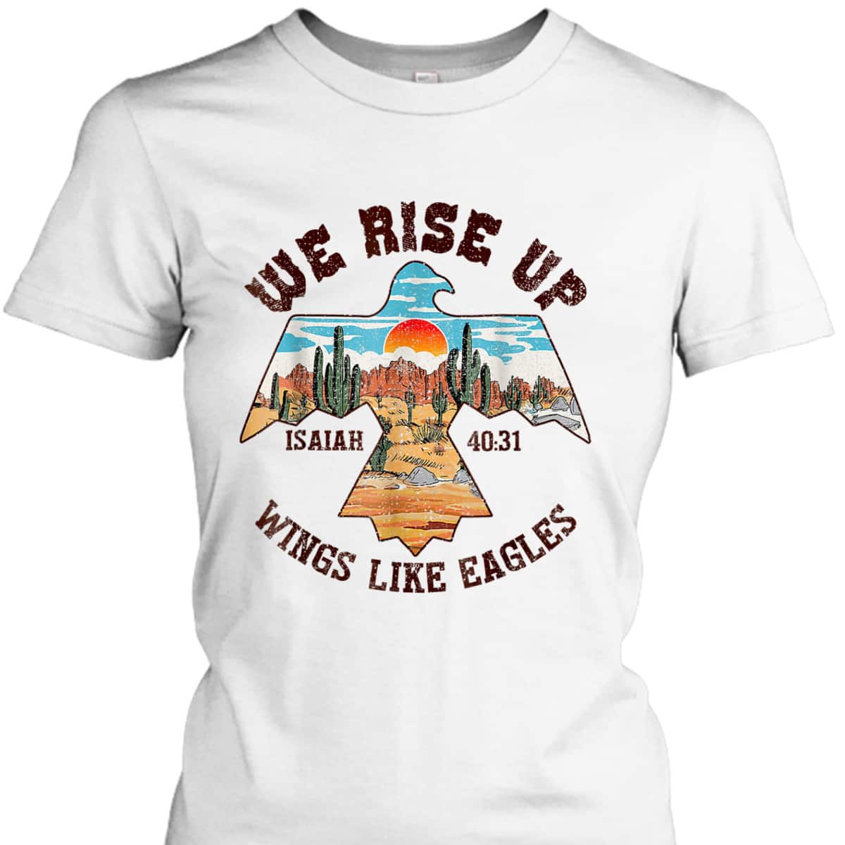 Bible Verse We Rise Up Wings Like Eagles Faith Jesus T-Shirt Bible Verse We Rise Up Wings Like Eagles Faith Jesus T-Shirt