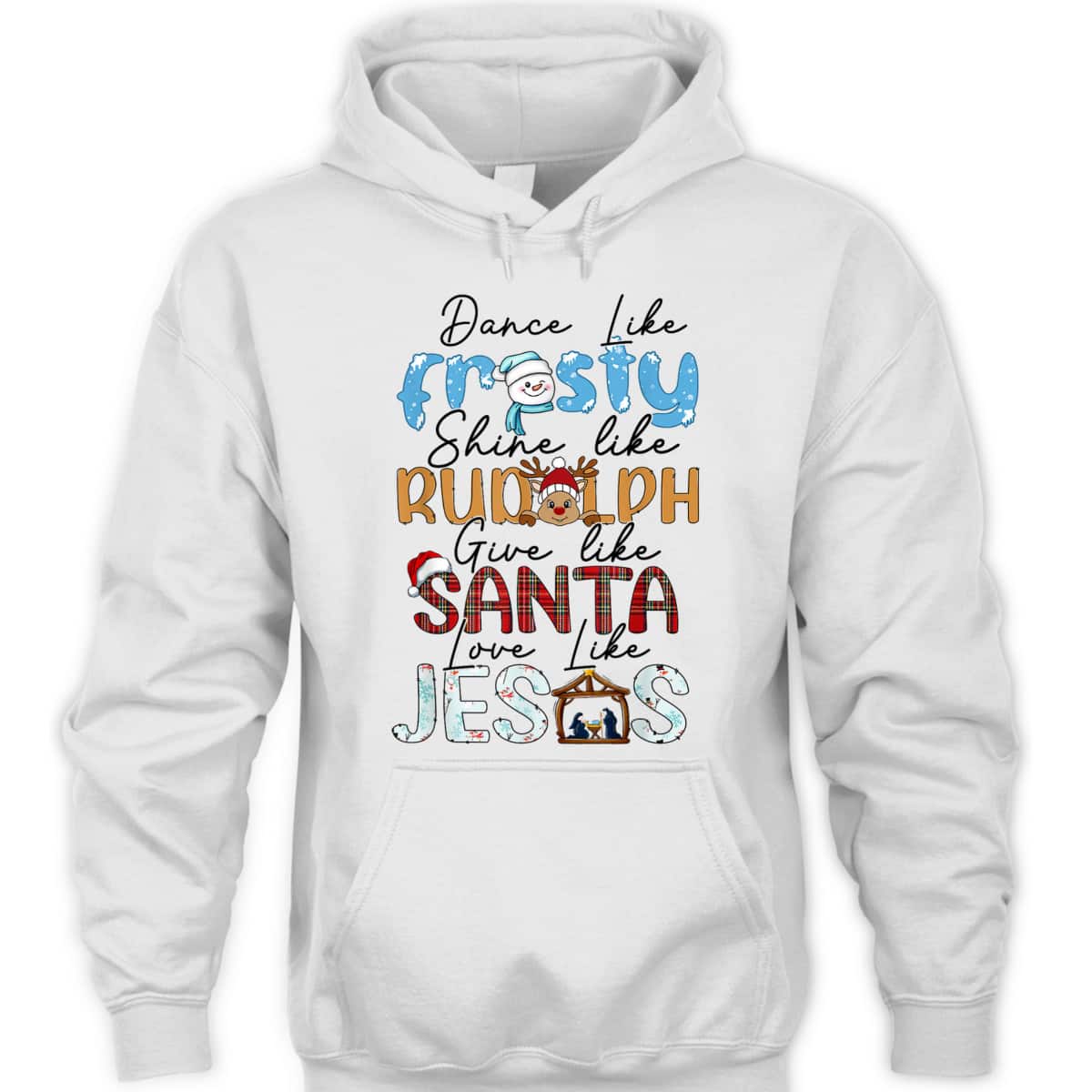 Dance Like Frosty Love Like Jesus Funny Christians Christmas T-Shirt Dance Like Frosty Love Like Jesus Funny Christians Christmas T-Shirt