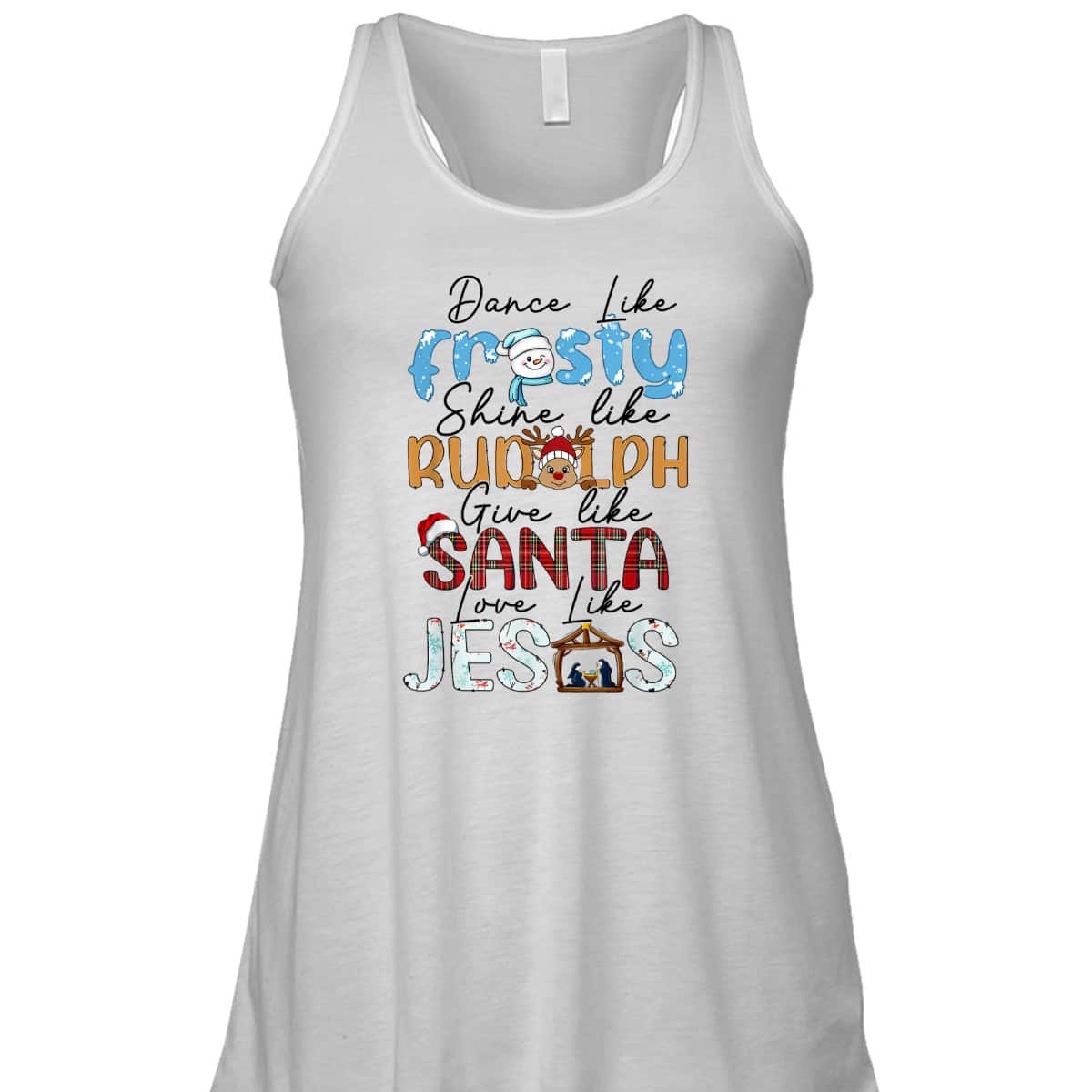 Dance Like Frosty Love Like Jesus Funny Christians Christmas T-Shirt Dance Like Frosty Love Like Jesus Funny Christians Christmas T-Shirt