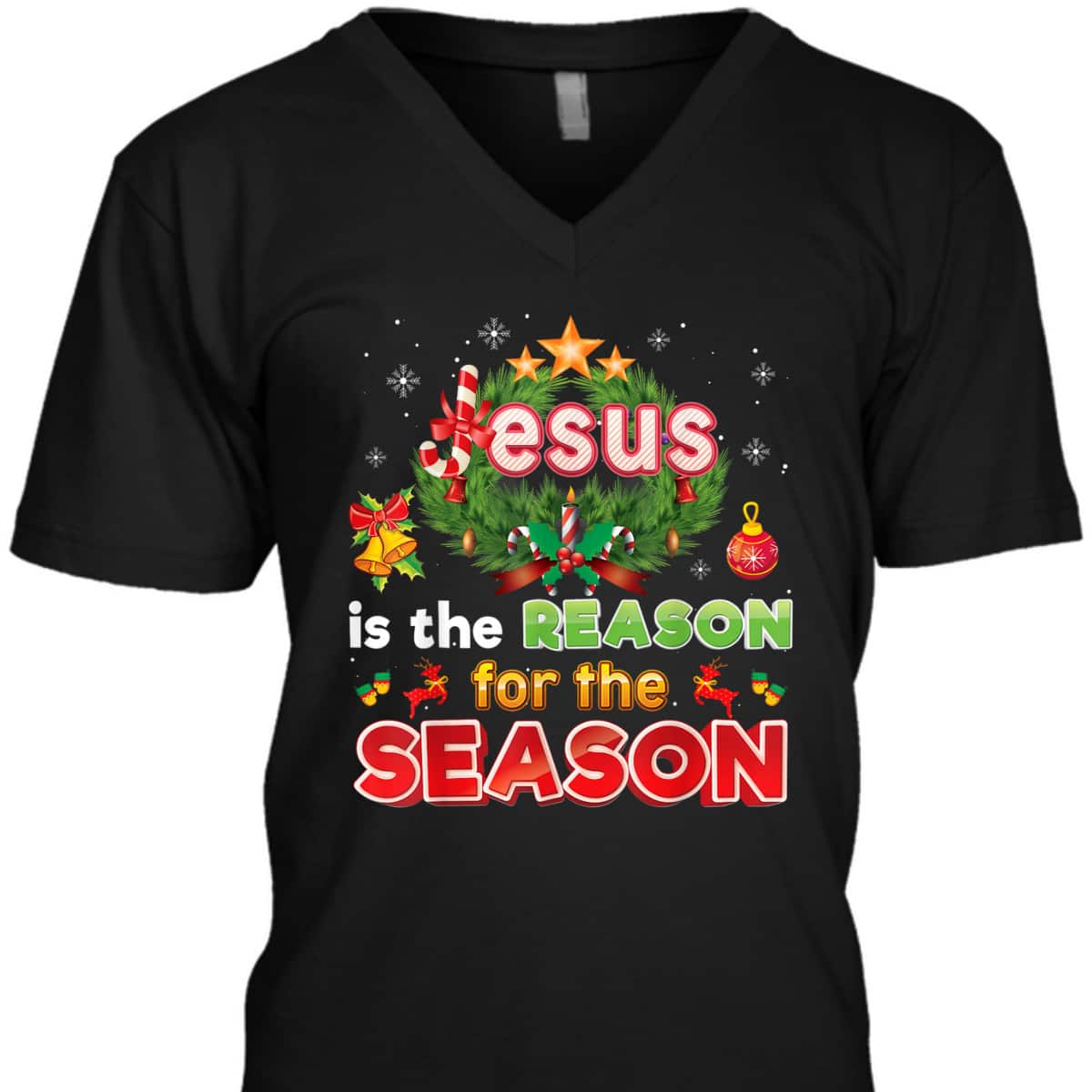 Christmas Christian Jesus Is The Reason For Season Merry T-Shirt Christmas Christian Jesus Is The Reason For Season Merry T-Shirt