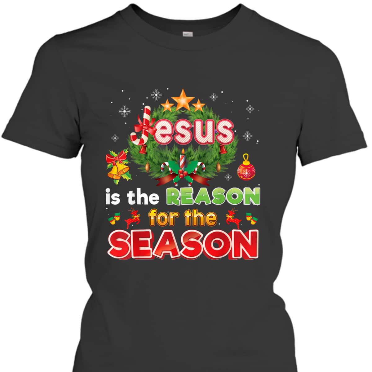 Christmas Christian Jesus Is The Reason For Season Merry T-Shirt Christmas Christian Jesus Is The Reason For Season Merry T-Shirt