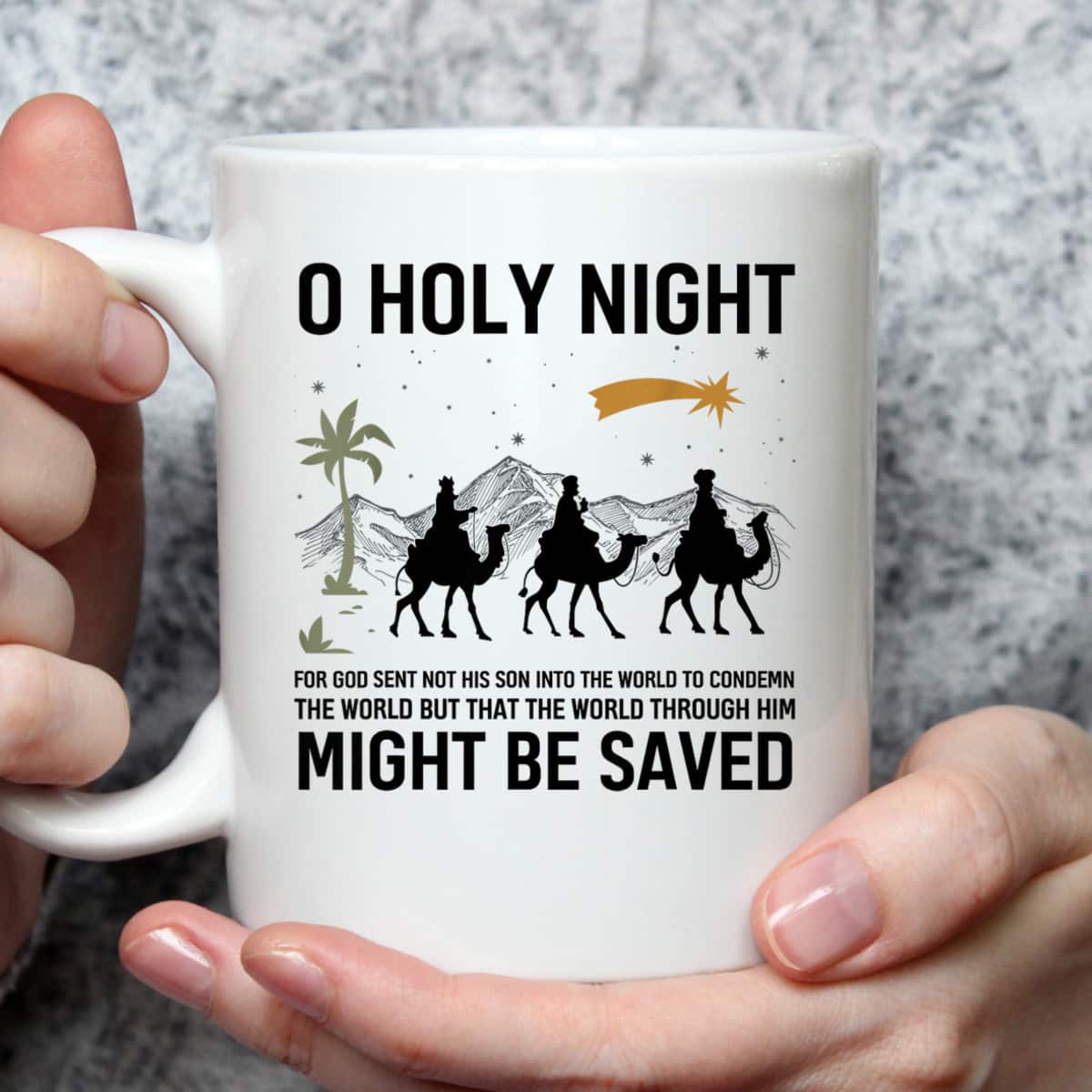 Christmas Christian Bible Verse Holy Night Nativity Jesus T-Shirt Christmas Christian Bible Verse Holy Night Nativity Jesus T-Shirt