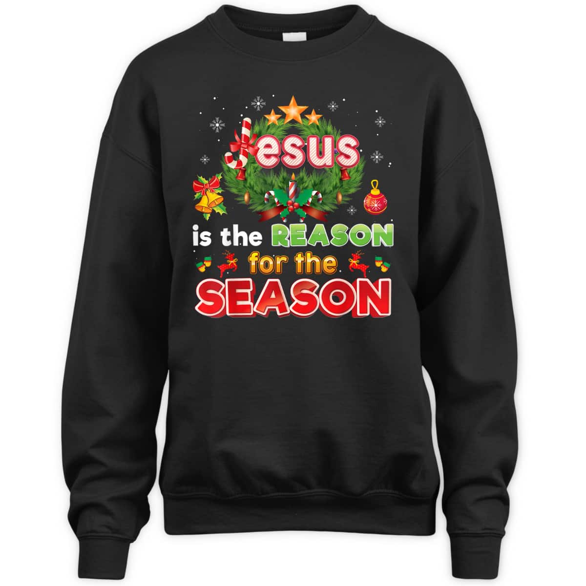 Christmas Christian Jesus Is The Reason For Season Merry T-Shirt Christmas Christian Jesus Is The Reason For Season Merry T-Shirt