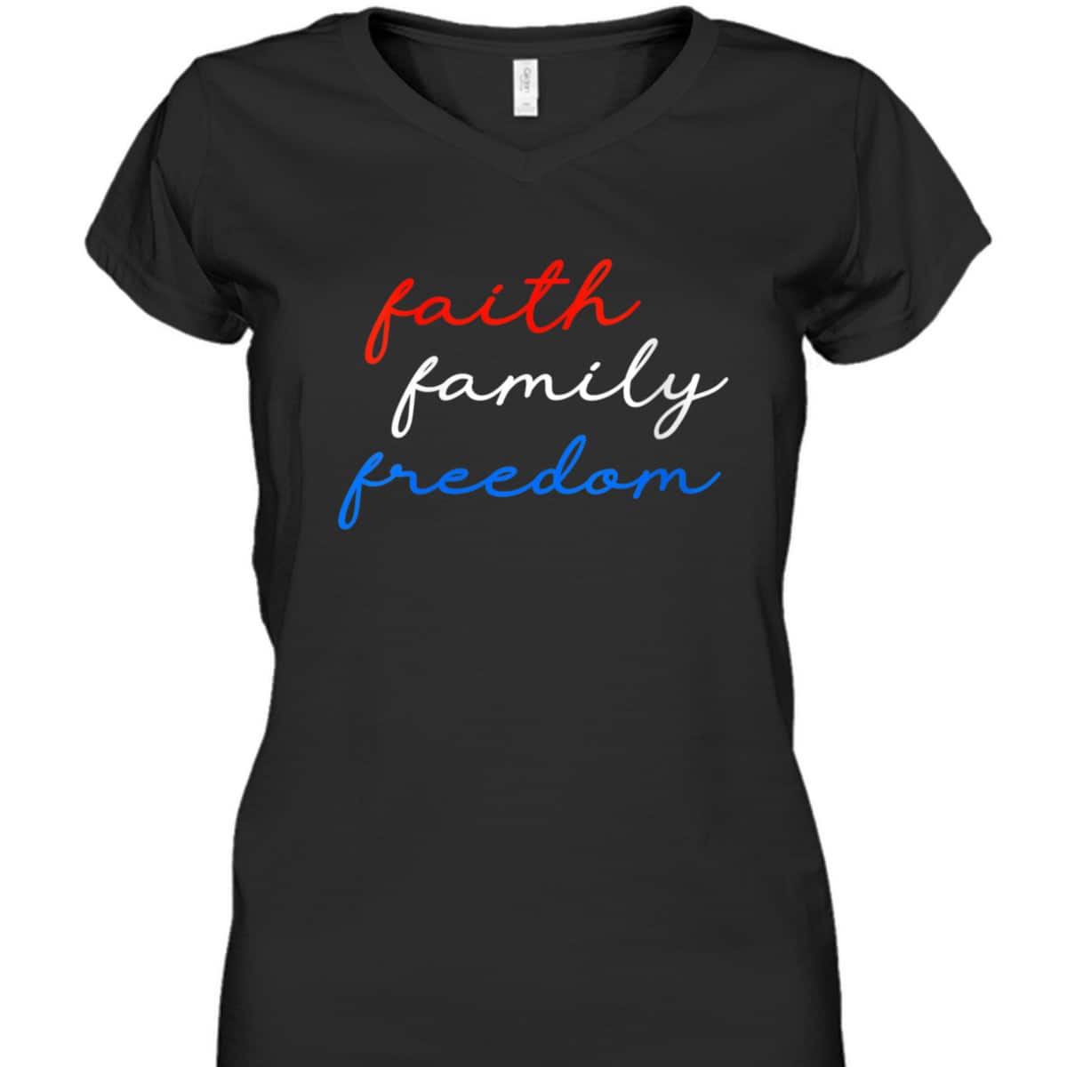 Patriotic Christian Faith Family Freedom 4th July American T-Shirt Patriotic Christian Faith Family Freedom 4th July American T-Shirt