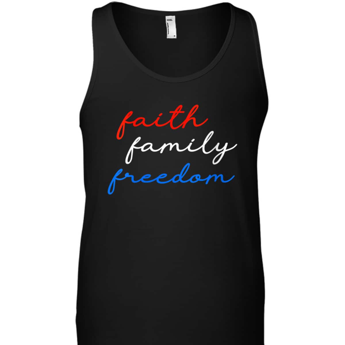 Patriotic Christian Faith Family Freedom 4th July American T-Shirt Patriotic Christian Faith Family Freedom 4th July American T-Shirt