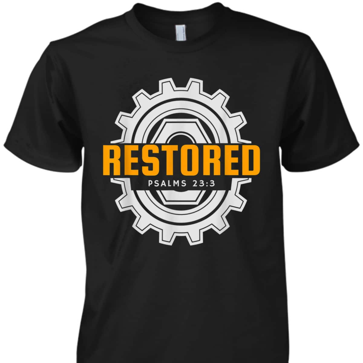 Mechanic Christian Restored Jesus Bible Verse Religious T-Shirt