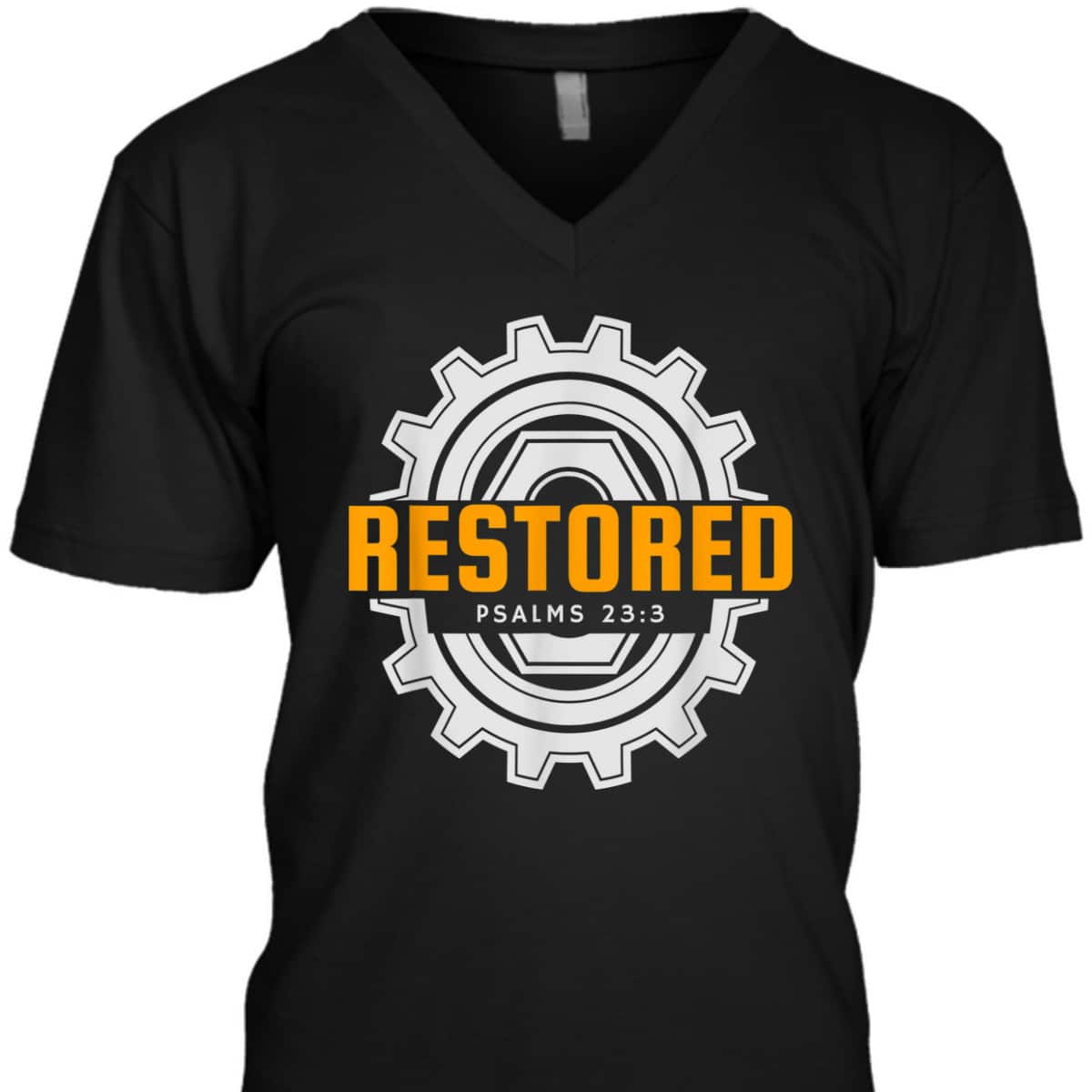 Mechanic Christian Restored Jesus Bible Verse Religious T-Shirt