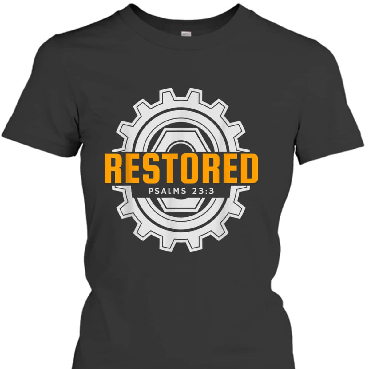 Mechanic Christian Restored Jesus Bible Verse Religious T-Shirt