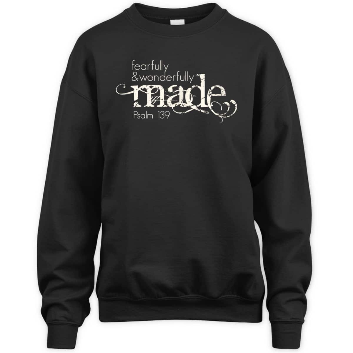 Fearfully & Wonderfully Made Psalm 139 Christian Faith Bible T-Shirt Fearfully & Wonderfully Made Psalm 139 Christian Faith Bible T-Shirt