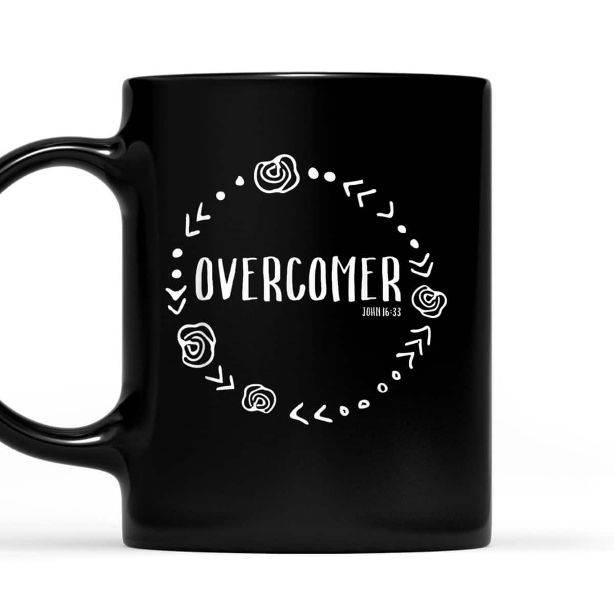 Overcomer Christian Faith John 16:33 Bible Verse Scripture T-Shirt