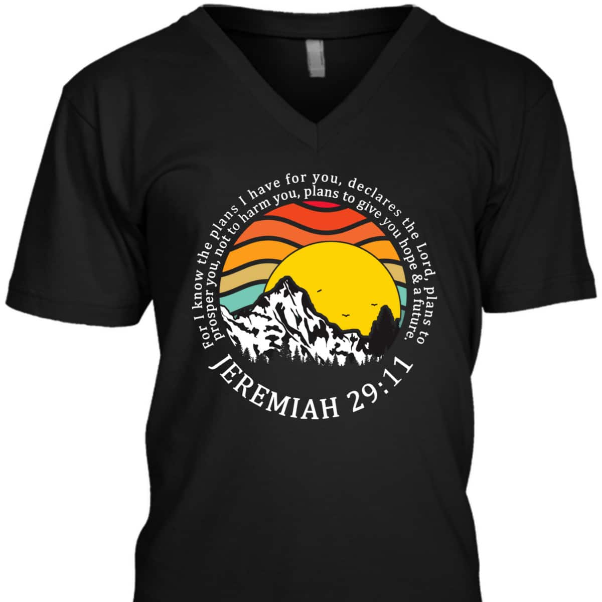 Christian For I Know The Plans I Have For You Bible Verse Jeremiah 29:11 T-Shirt Christian For I Know The Plans I Have For You Bible Verse Jeremiah 29:11 T-Shirt
