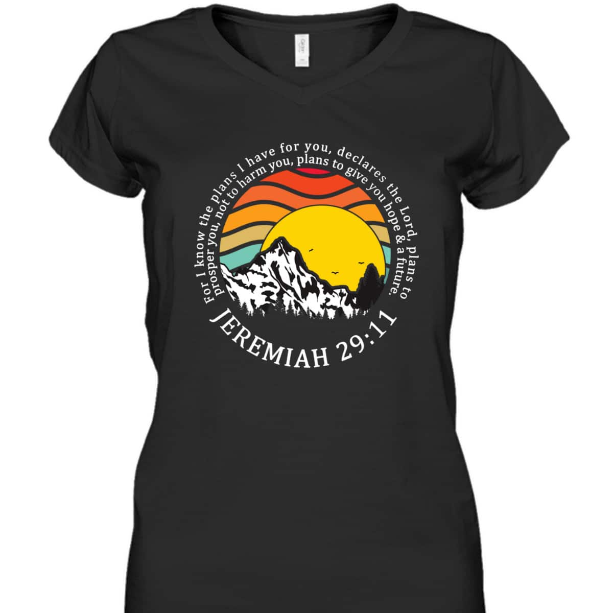 Christian For I Know The Plans I Have For You Bible Verse Jeremiah 29:11 T-Shirt