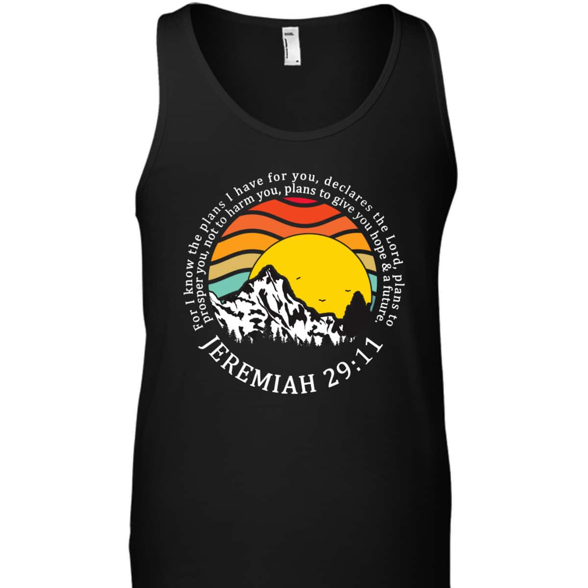 Christian For I Know The Plans I Have For You Bible Verse Jeremiah 29:11 T-Shirt