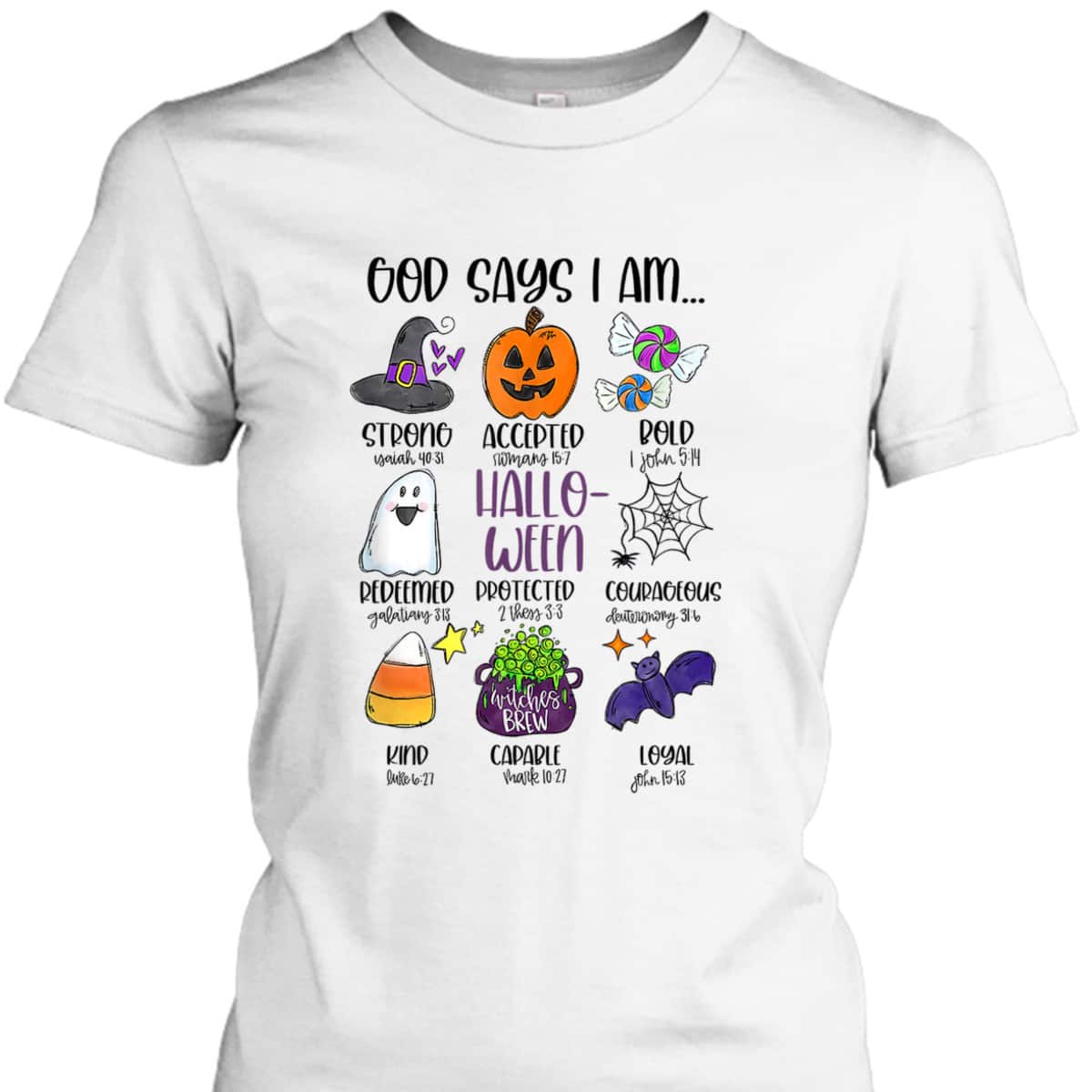 God Says I Am Halloween Christian Jesus Spooky Season T-Shirt God Says I Am Halloween Christian Jesus Spooky Season T-Shirt