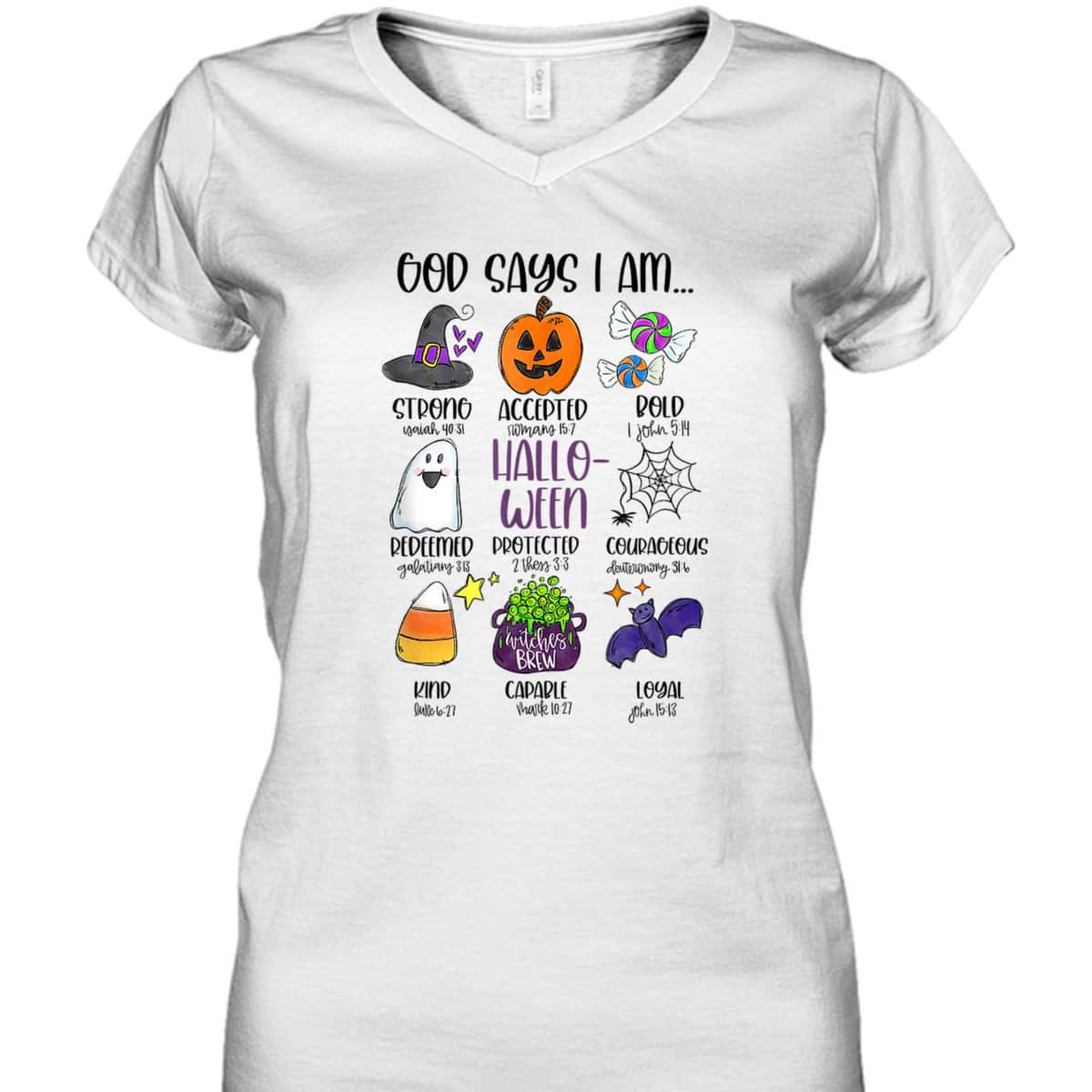 God Says I Am Halloween Christian Jesus Spooky Season T-Shirt God Says I Am Halloween Christian Jesus Spooky Season T-Shirt