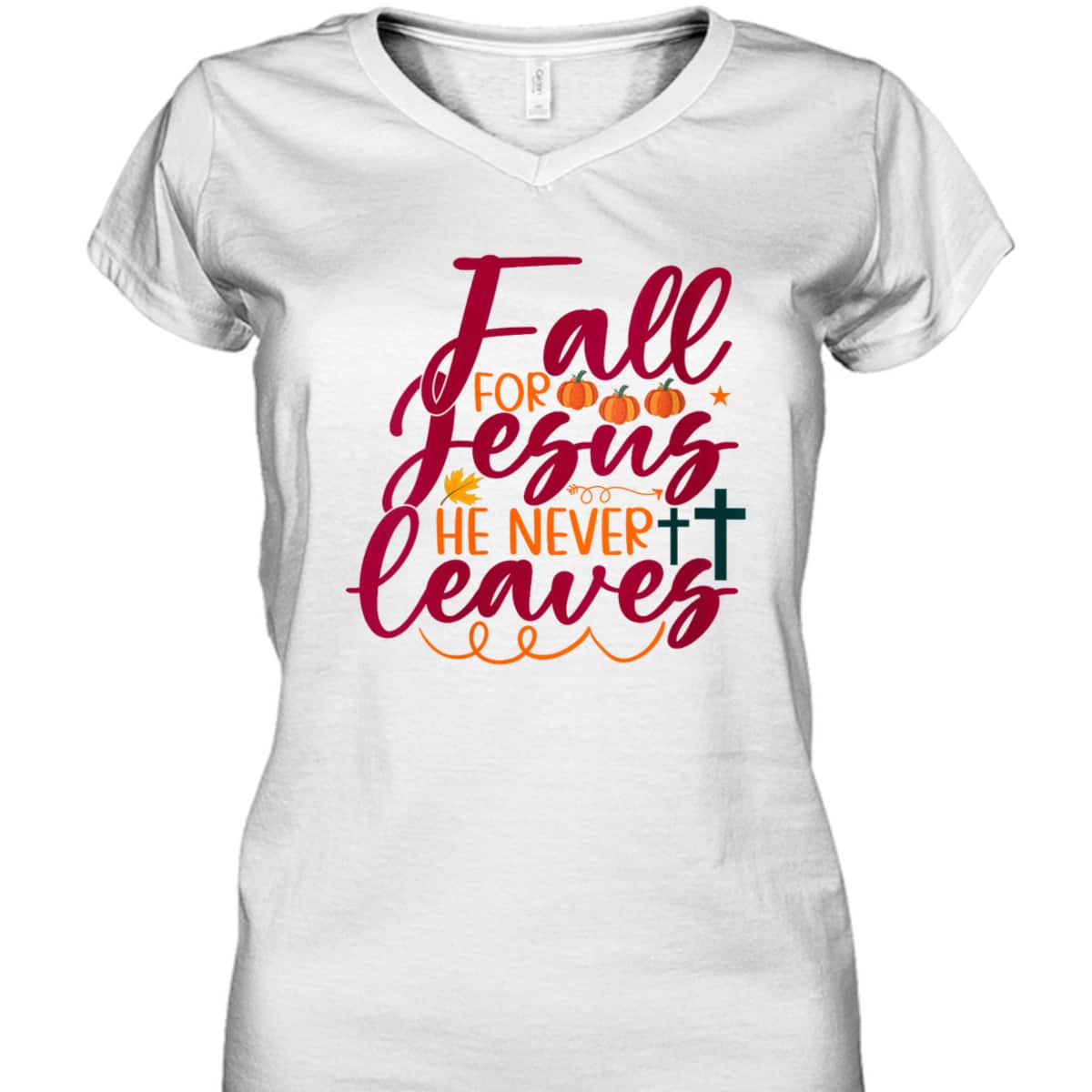 Halloween Gift Fall For Jesus He Never Leaves Christian Thanksgiving Dinner T-Shirt Halloween Gift Fall For Jesus He Never Leaves Christian Thanksgiving Dinner T-Shirt