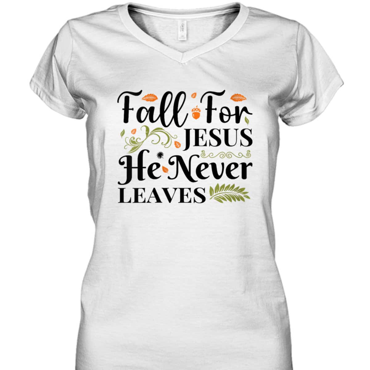 Fall For Jesus Halloween T-Shirt He Never Leaves Christian Thanksgiving Dinner Fall For Jesus Halloween T-Shirt He Never Leaves Christian Thanksgiving Dinner