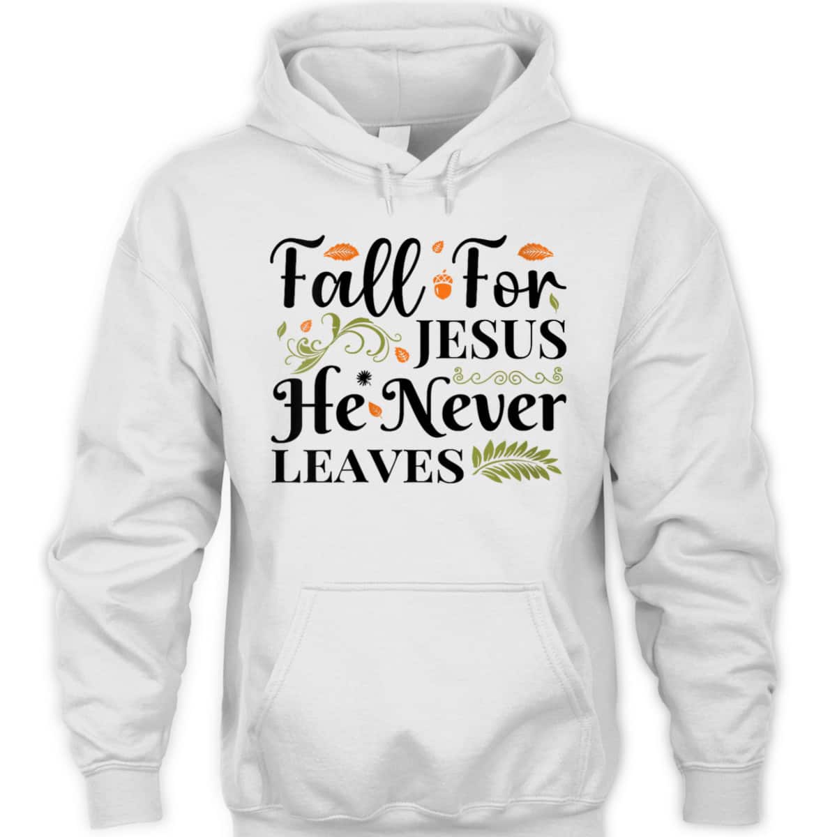 Fall For Jesus Halloween T-Shirt He Never Leaves Christian Thanksgiving Dinner Fall For Jesus Halloween T-Shirt He Never Leaves Christian Thanksgiving Dinner