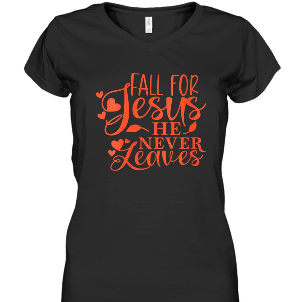 Thanksgiving Halloween T-Shirt Fall For Jesus He Never Leaves Christian Dinner Thanksgiving Halloween T-Shirt Fall For Jesus He Never Leaves Christian Dinner