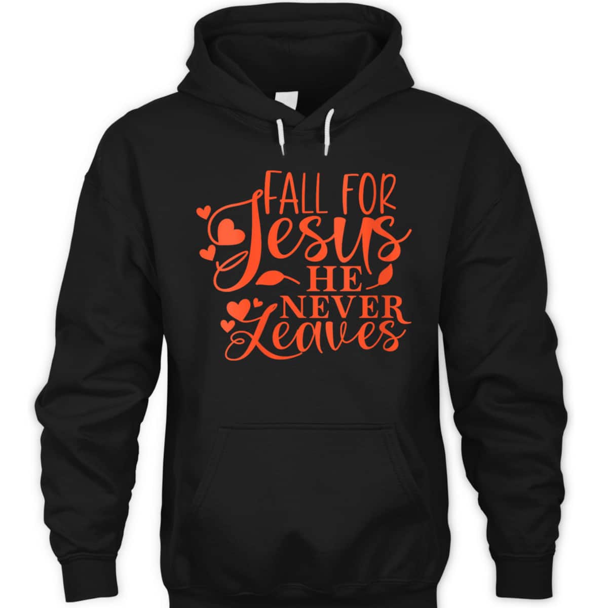 Thanksgiving Halloween T-Shirt Fall For Jesus He Never Leaves Christian Dinner Thanksgiving Halloween T-Shirt Fall For Jesus He Never Leaves Christian Dinner