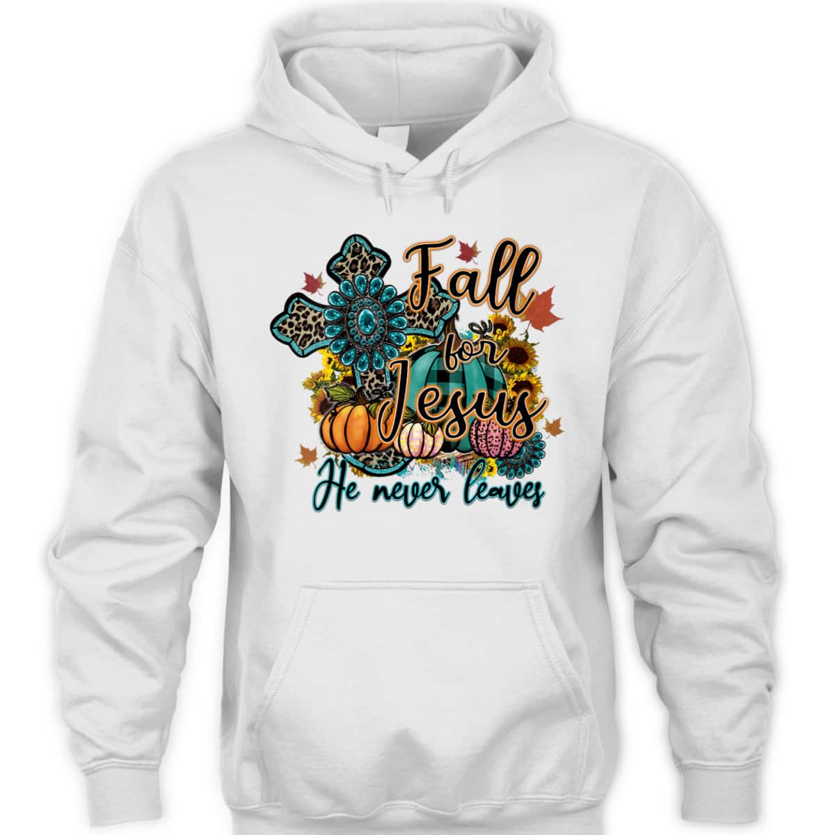 Thanksgiving Halloween Gift Fall For Jesus He Never Leaves Christian Dinner T-Shirt Thanksgiving Halloween Gift Fall For Jesus He Never Leaves Christian Dinner T-Shirt