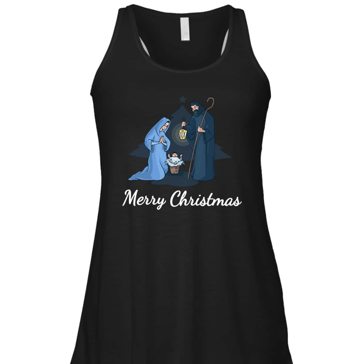 Merry Christmas And Nativity Scene Christian Faith Holiday T-Shirt Merry Christmas And Nativity Scene Christian Faith Holiday T-Shirt