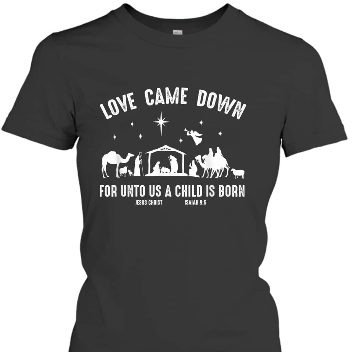 Christmas Nativity Christian Bible Verse Isaiah Love T-Shirt Christmas Nativity Christian Bible Verse Isaiah Love T-Shirt
