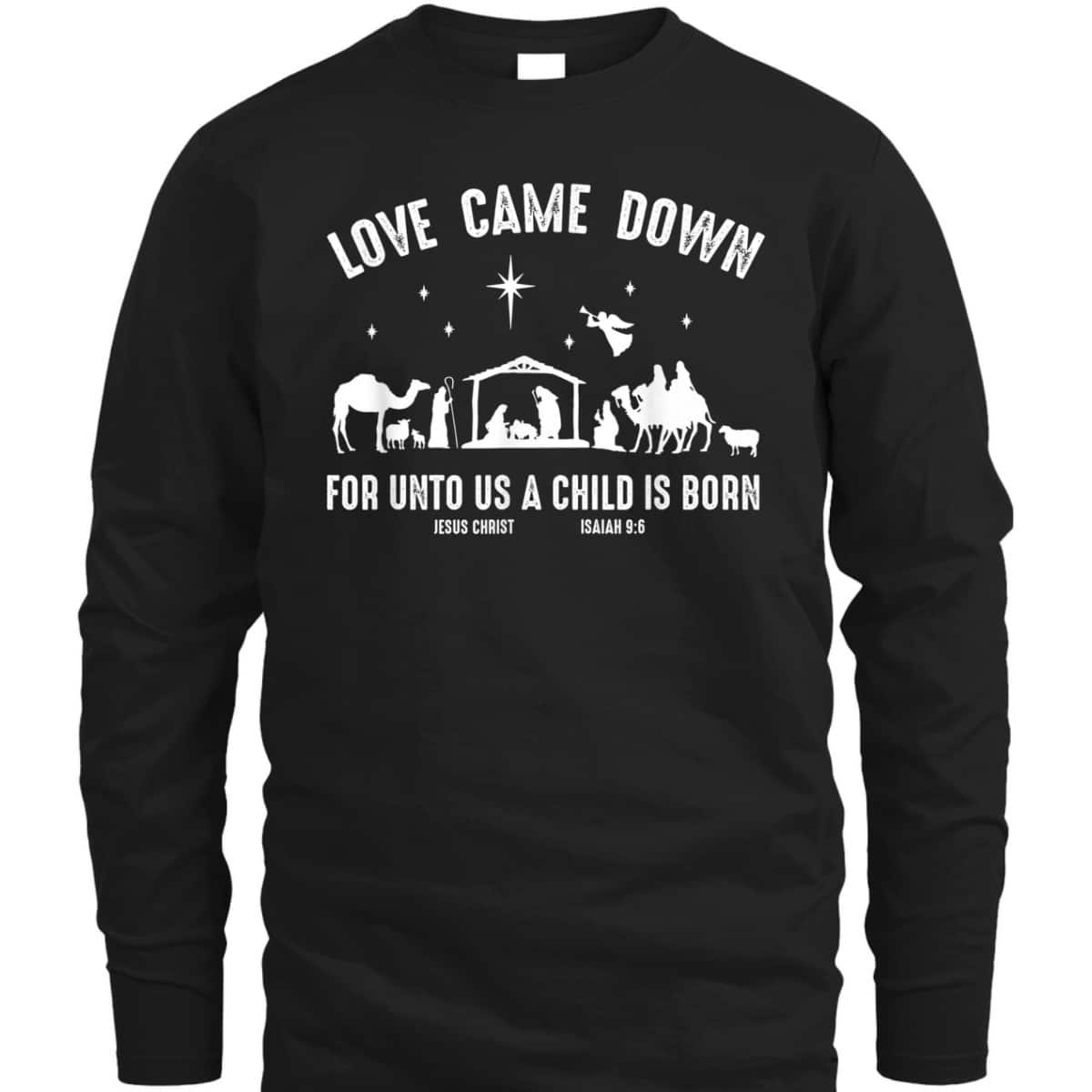Christmas Nativity Christian Bible Verse Isaiah Love T-Shirt Christmas Nativity Christian Bible Verse Isaiah Love T-Shirt