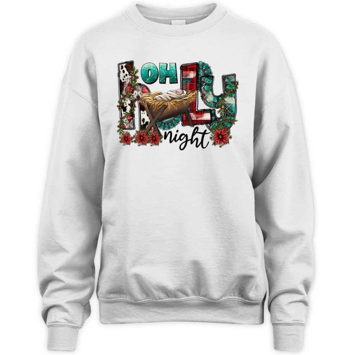 Oh Holy Night Jesus Christian Merry Christmas Xmas Vibes T-Shirt Oh Holy Night Jesus Christian Merry Christmas Xmas Vibes T-Shirt
