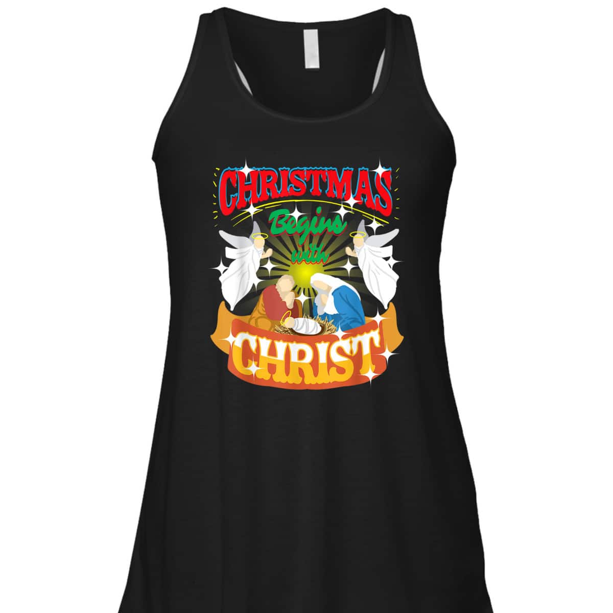 Christmas Begins With Christ Christian Jesus Xmas T-Shirt Christmas Begins With Christ Christian Jesus Xmas T-Shirt