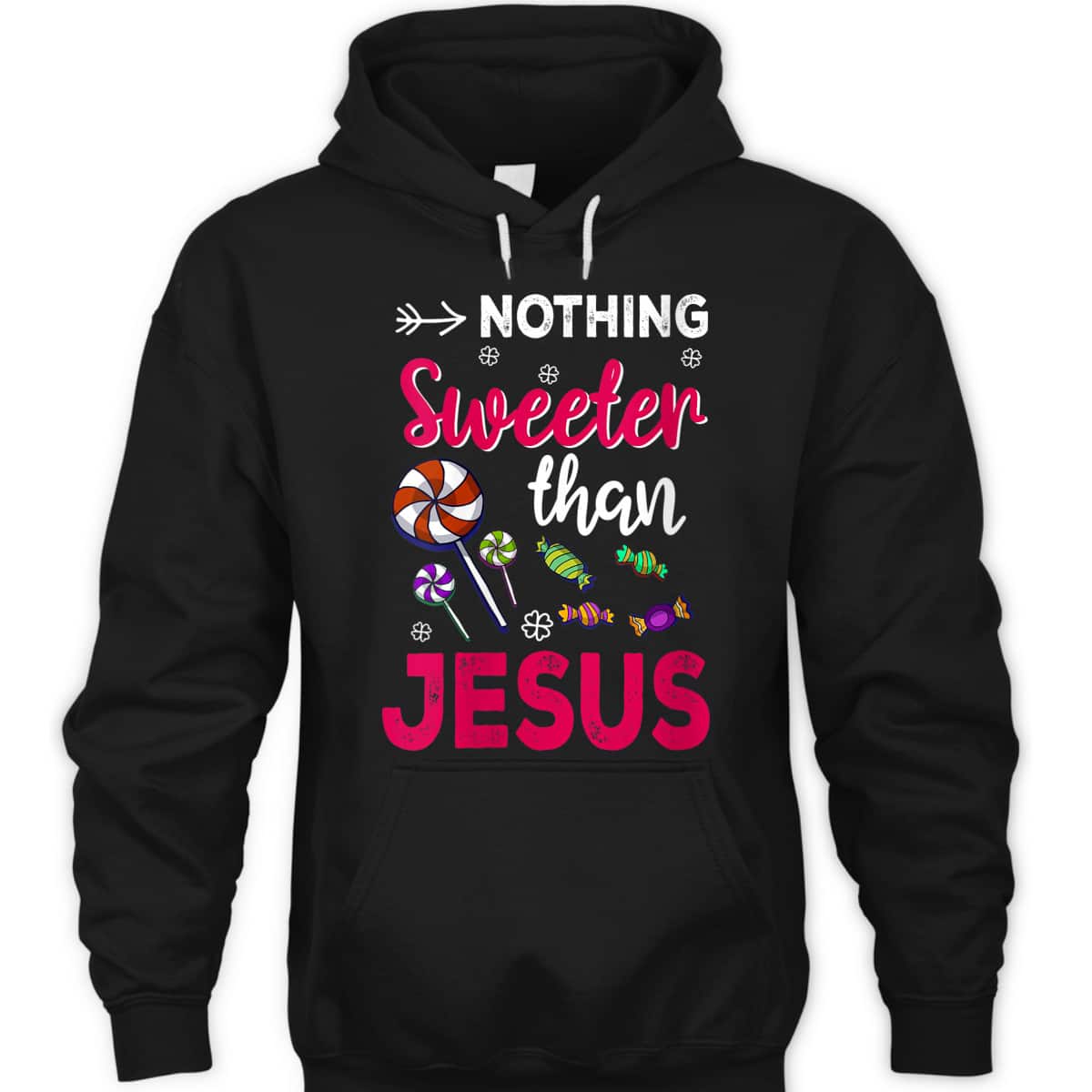 Nothing Sweeter Than Jesus For Christian On Christmas T-Shirt Nothing Sweeter Than Jesus For Christian On Christmas T-Shirt