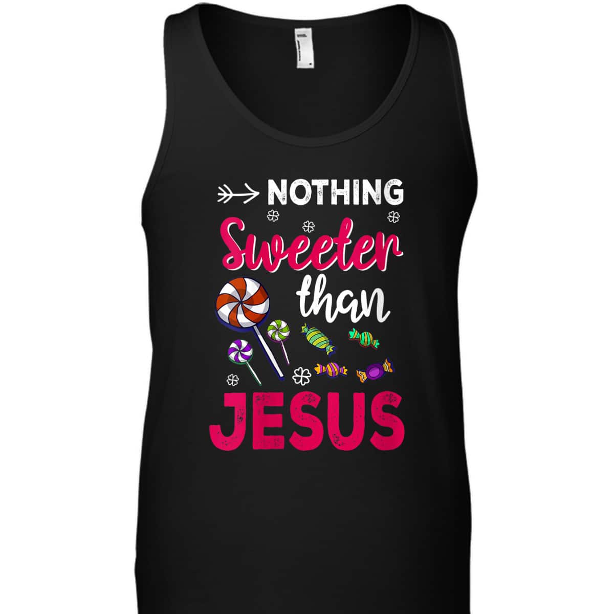 Nothing Sweeter Than Jesus For Christian On Christmas T-Shirt Nothing Sweeter Than Jesus For Christian On Christmas T-Shirt