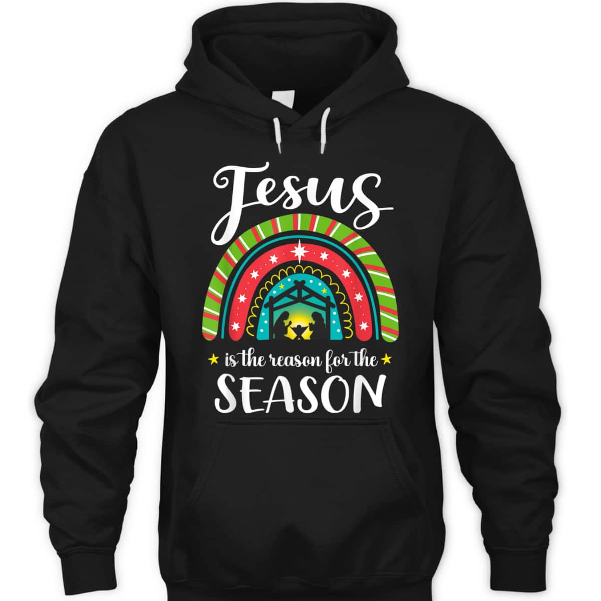 Christmas Christian Jesus Is The Reason For The Season Nativity Scene T-Shirt Christmas Christian Jesus Is The Reason For The Season Nativity Scene T-Shirt