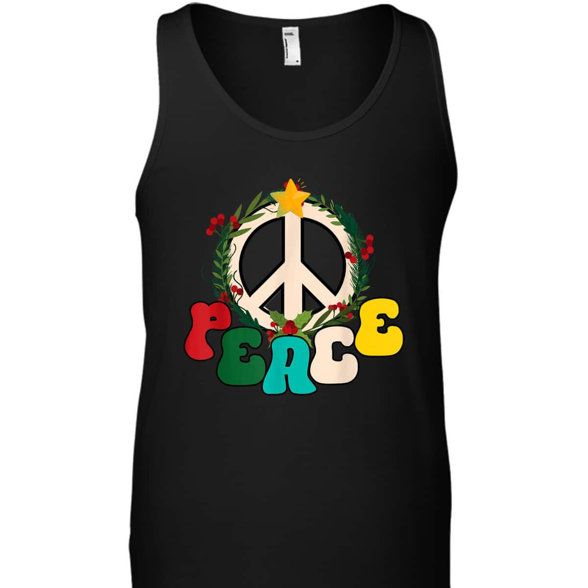 Christmas Peace Sign Peace Christmas T-Shirt Christmas Peace Sign Peace Christmas T-Shirt